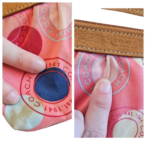 COACH | Polka Dot Leah Wrislet | Pink | Women's | Y2K - Picture 15 of 16